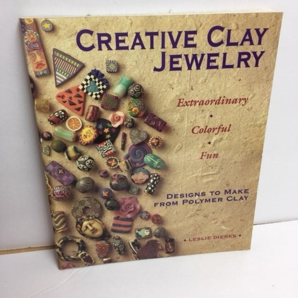 Creative Clay Jewelry Craft Book Leslie Dierks Colorful Polymer Designs Projects